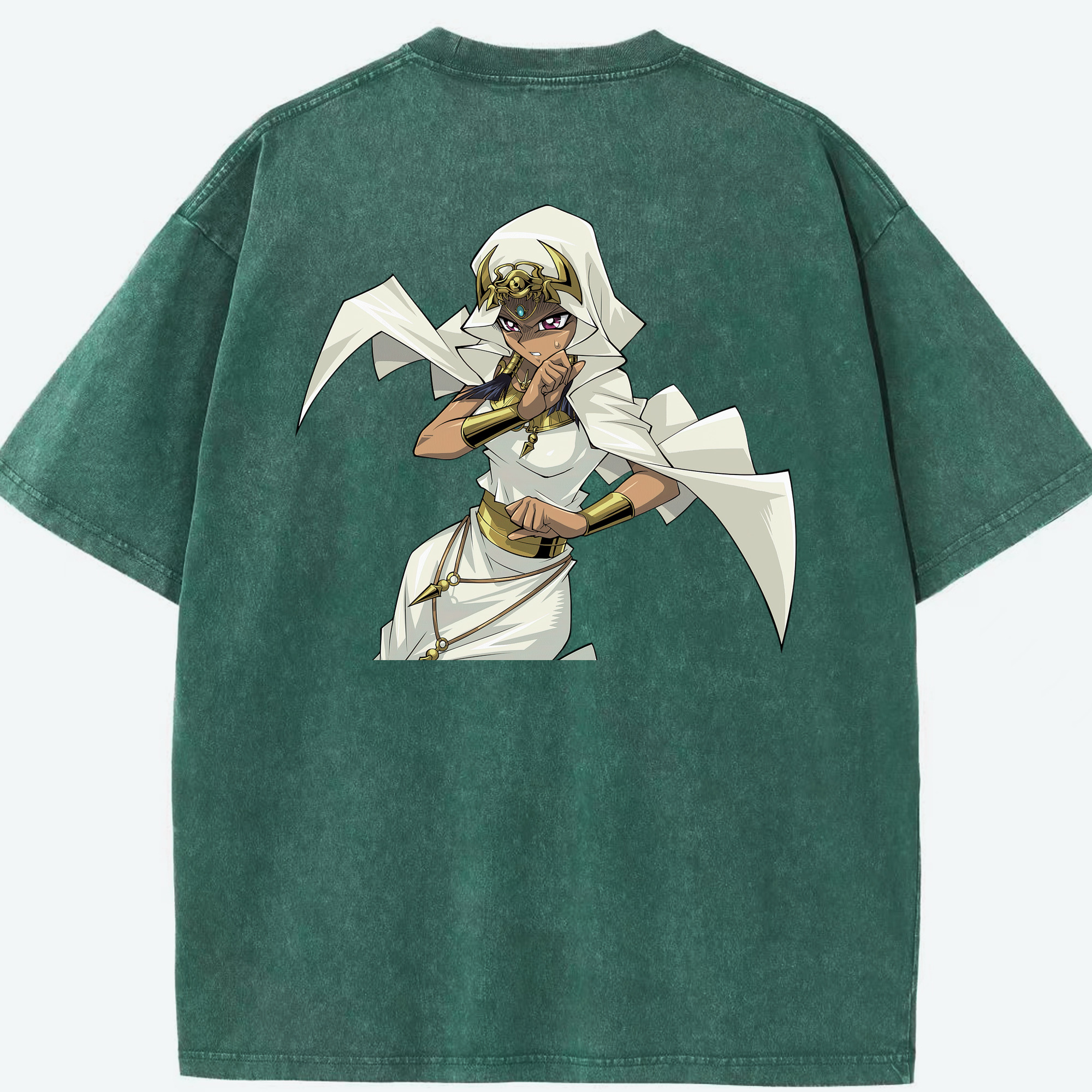 （画像用） 遊☆戯☆王 Yu-Gi-Oh! 綿100% ヴィンテージ風 半袖Tシャツ（背面プリント）